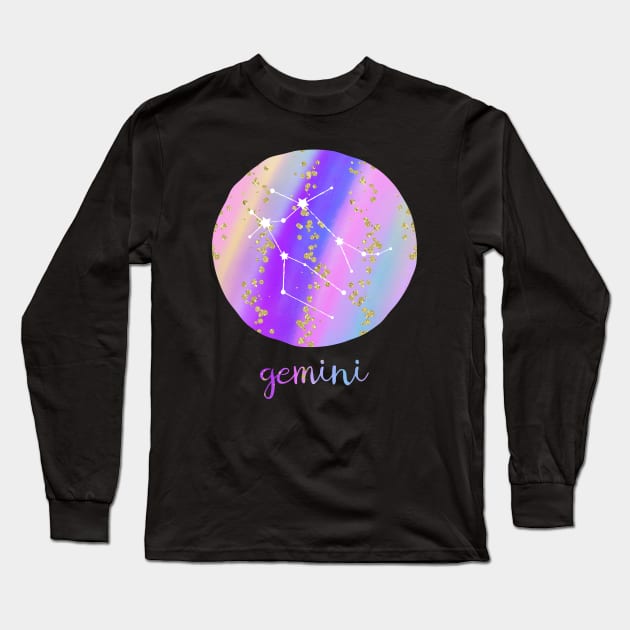 Gemini sign Long Sleeve T-Shirt by tortagialla